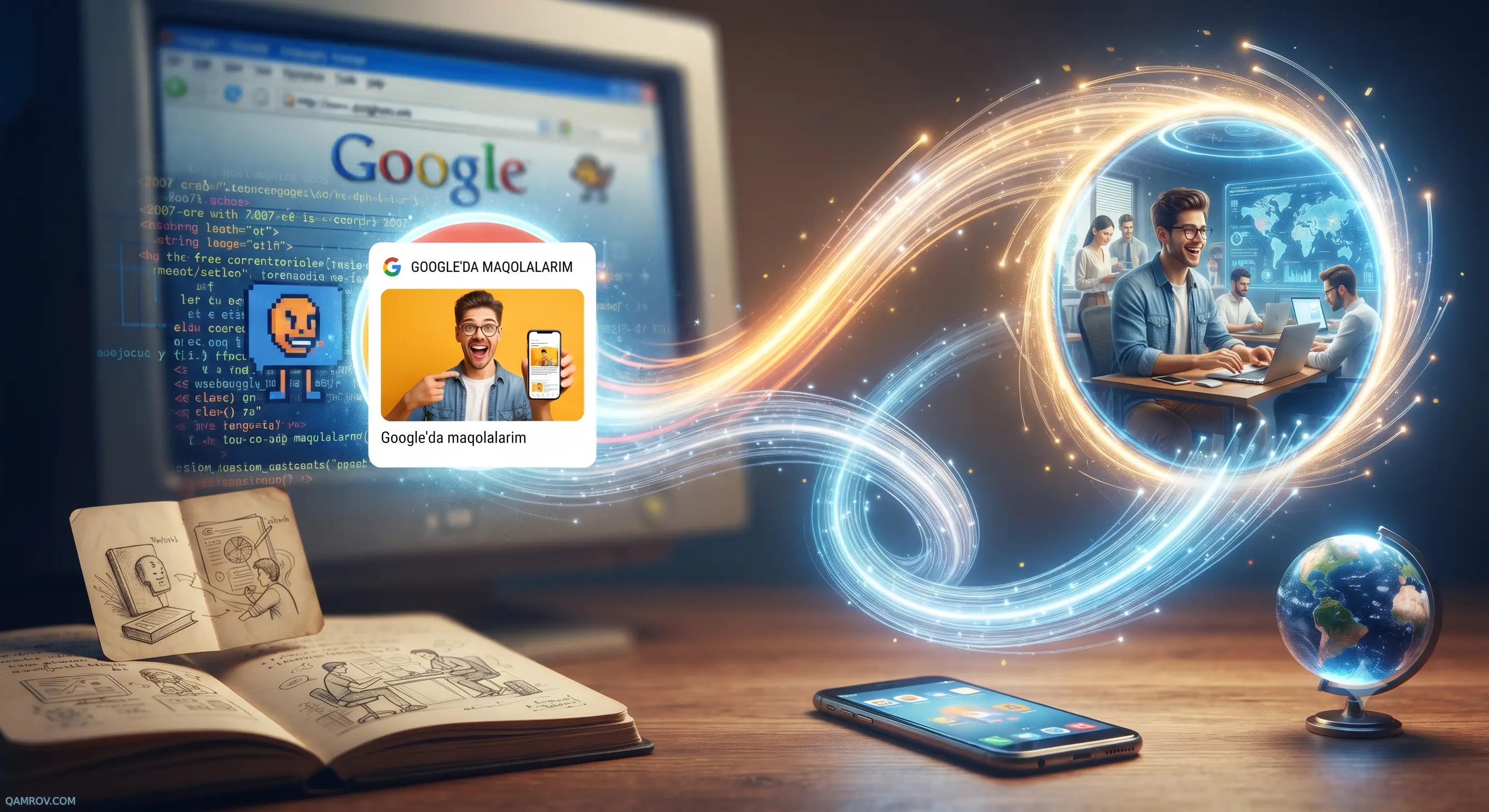 Google Discover'da chiqqan shaxsiy blog maqolalari